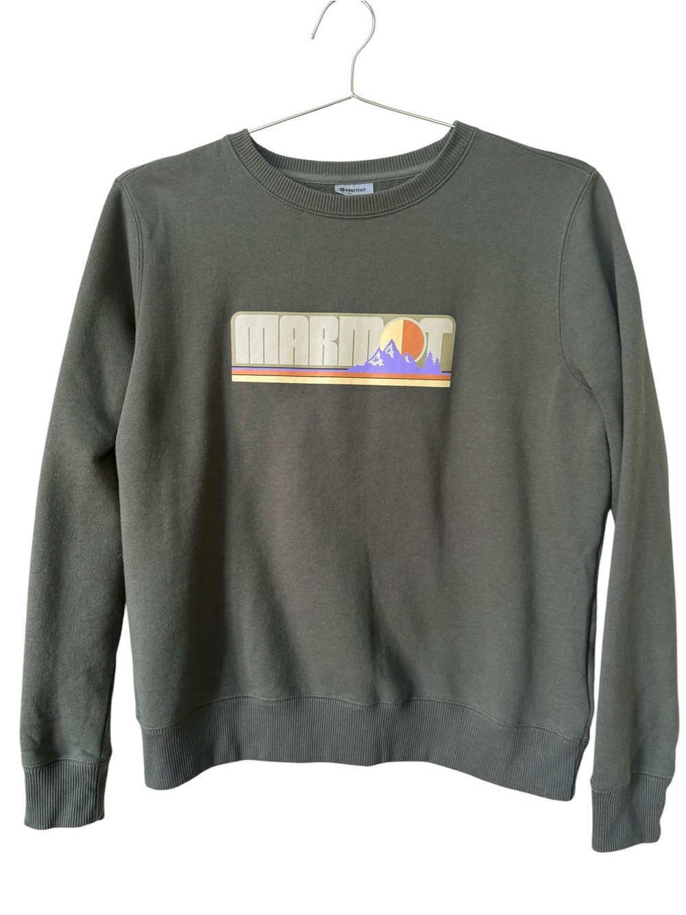 Marmot Montane Crewneck Sweatshirt in Olive Green XL